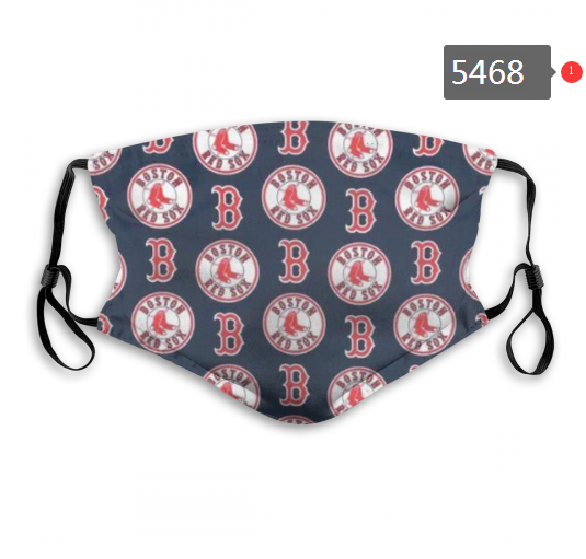 2020 MLB Boston Red Sox #3 Dust mask with filter->mlb dust mask->Sports Accessory
